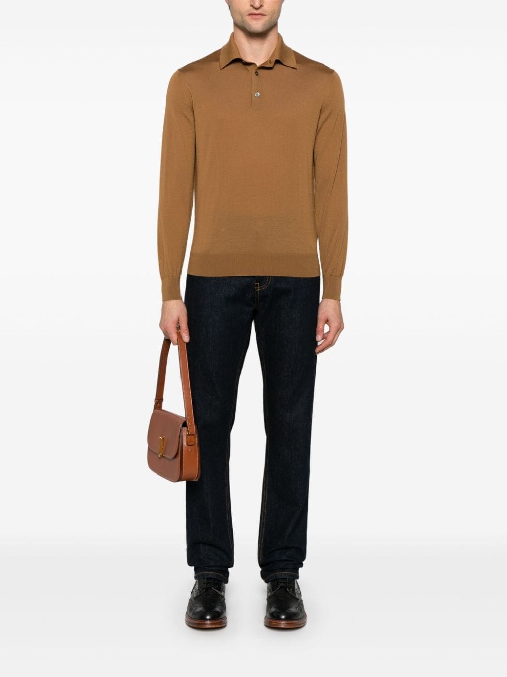 wool polo shirt - 2