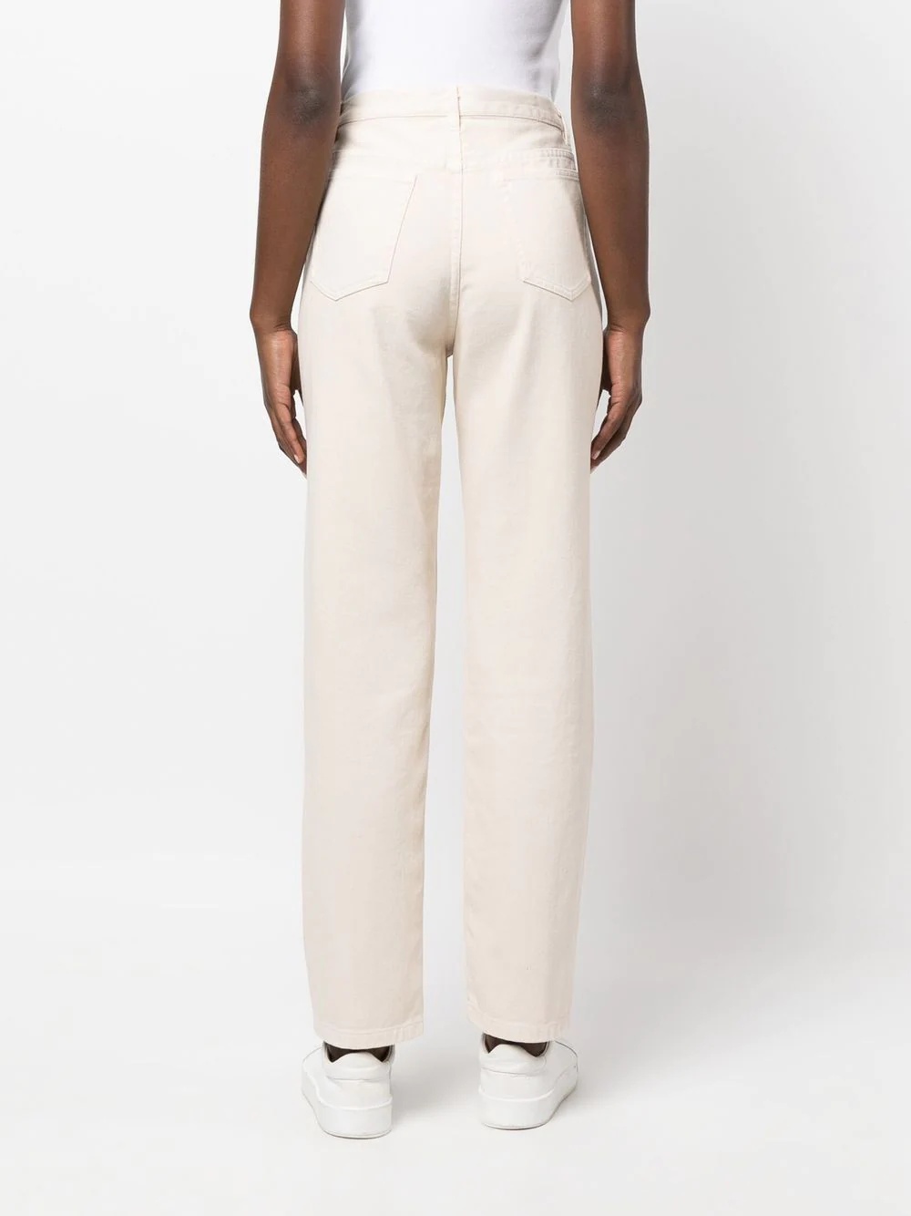 straight-leg high-waisted trousers - 4