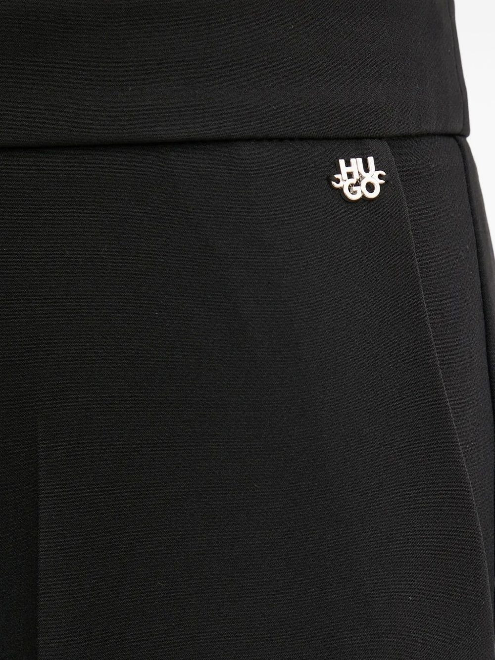 logo-plaque tailored trousers - 3
