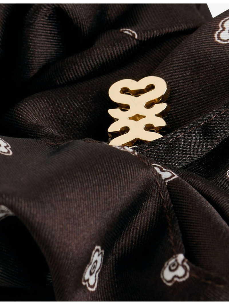 Sandro Patterned Woven Scrunchie outlook