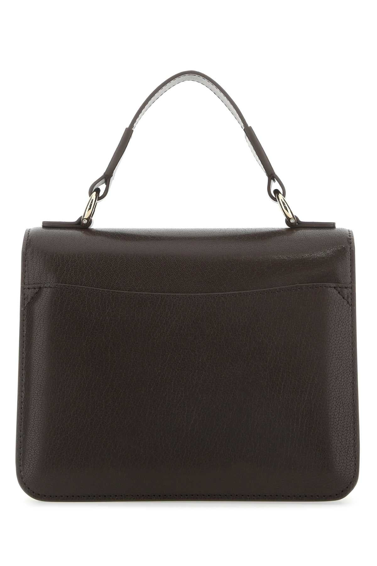 Chloe Women Dark Brown Leather Small Kattie Handbag - 3