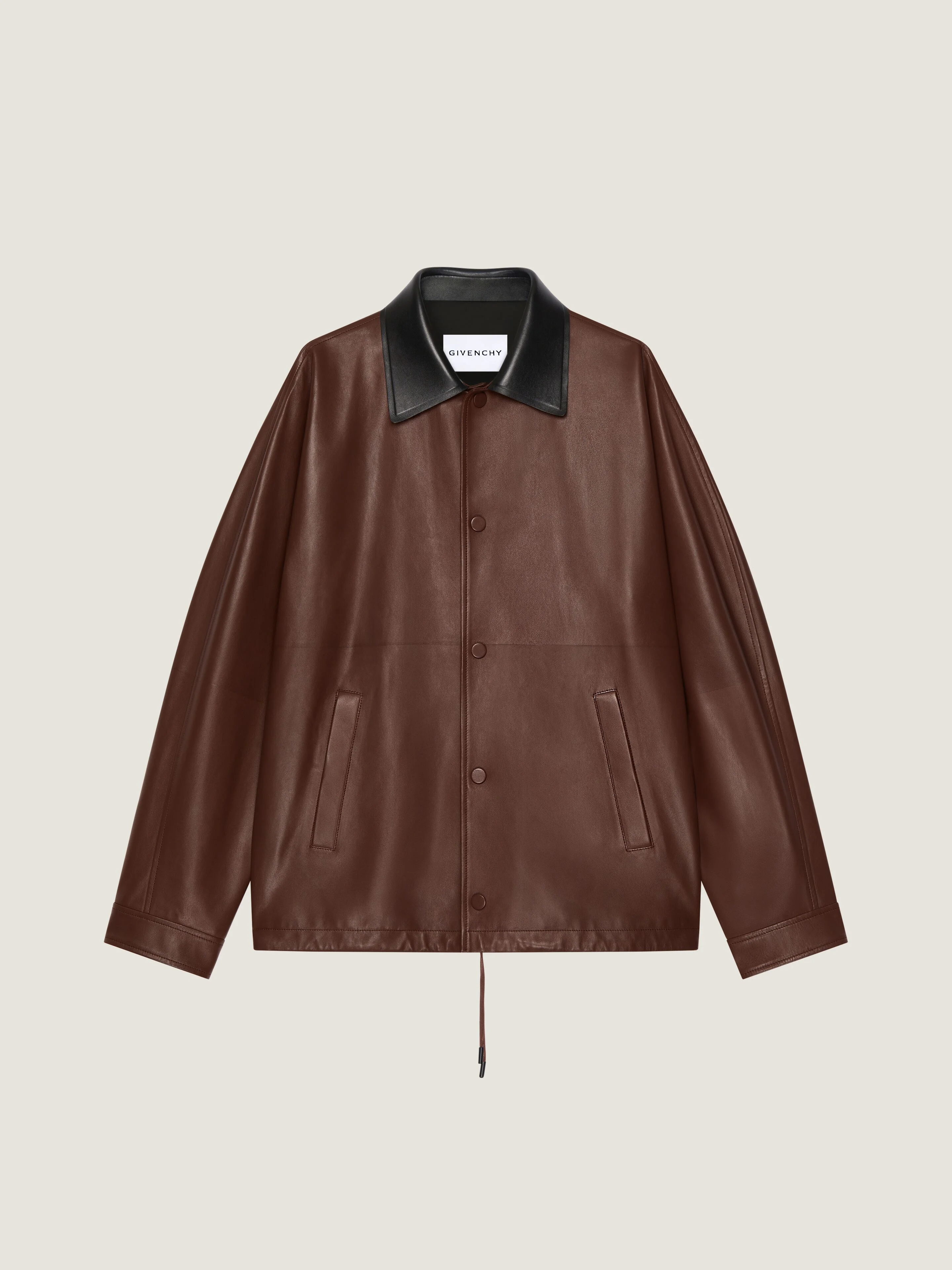 COUTURE SEAM JACKET IN LEATHER WITH GIVENCHY PARIS - 1