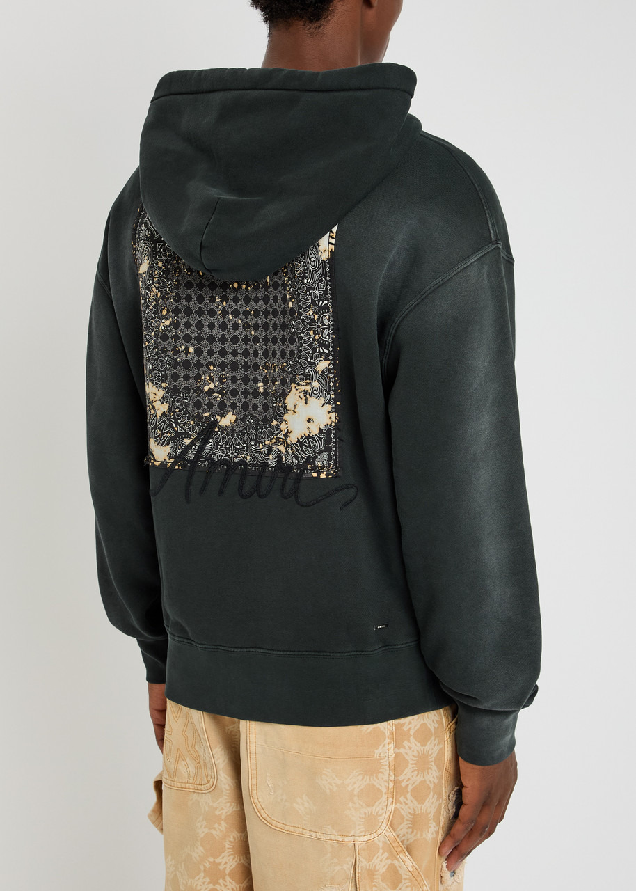 Amiri Bleach Bandana Hooded Cotton Sweatshirt - 3