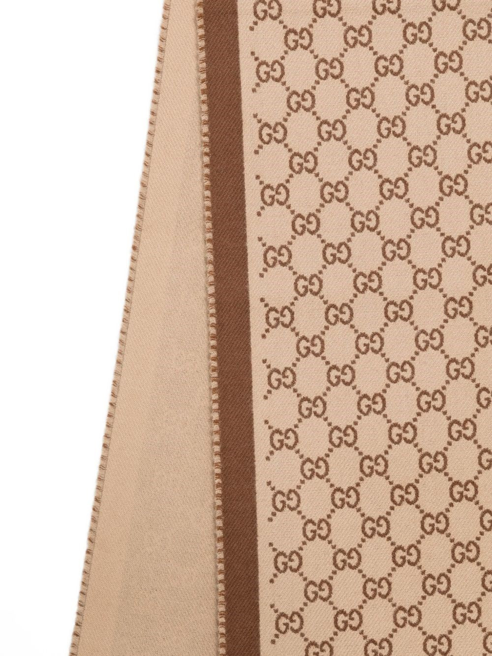 GG wool scarf - 2