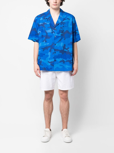 GIORGIO ARMANI seersucker cargo shorts outlook