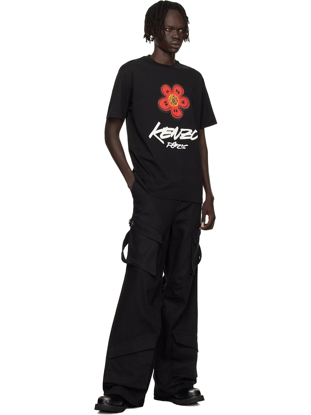 Black Kenzo Paris Futura 2000 Edition Cotton T-shirt - 4