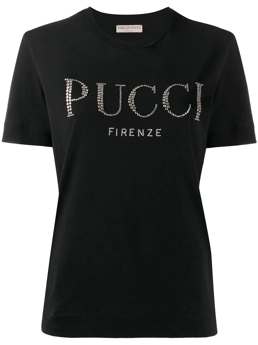 embellished logo T-shirt - 1