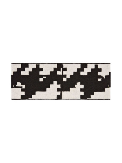 PERFECT MOMENT houndstooth-print logo head band outlook