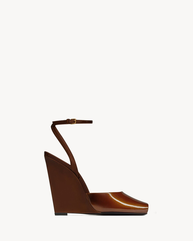 LA SCANDALE WEDGES IN PATENT LEATHER - 1