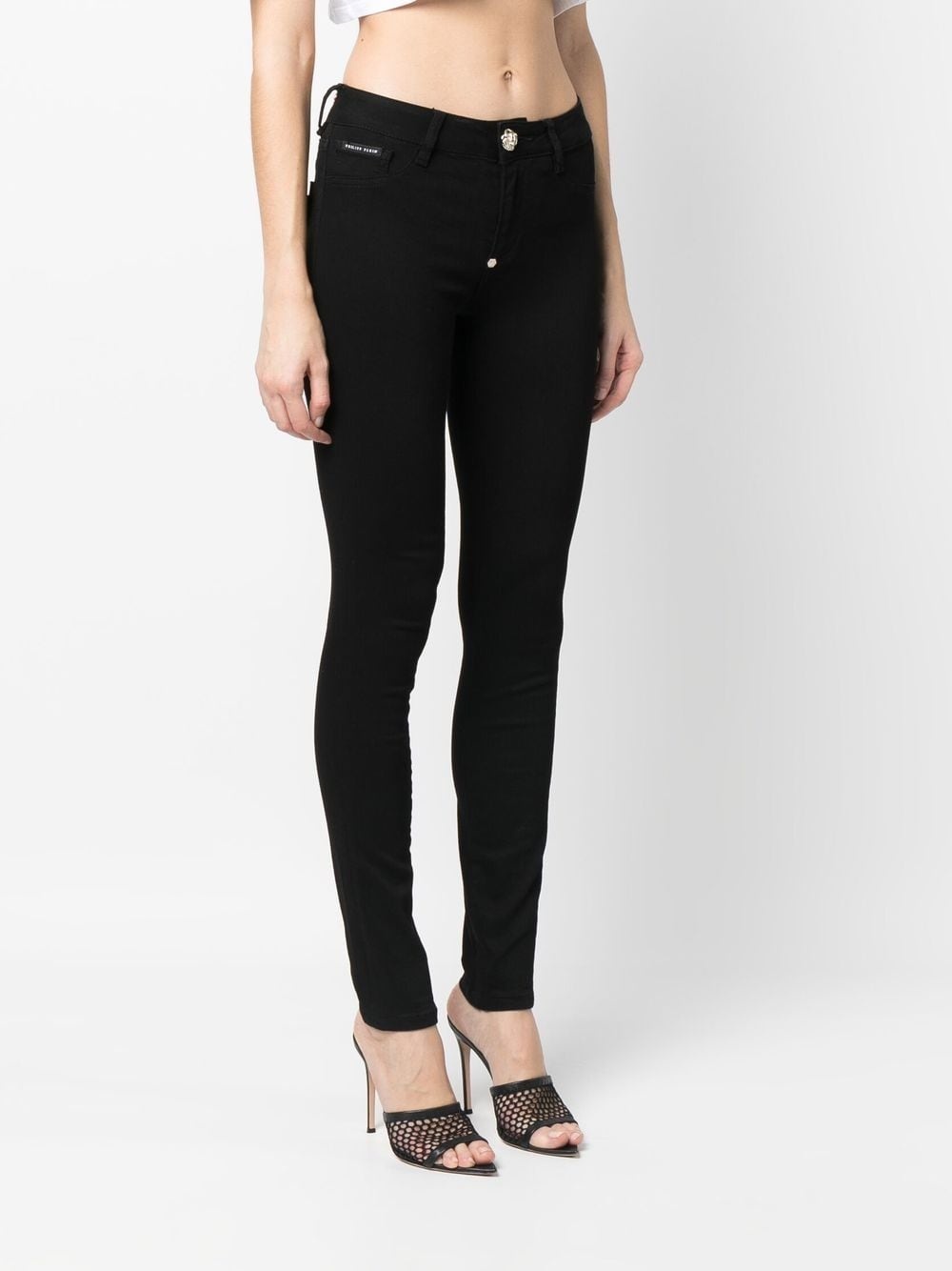 denim slim-cut jeggings - 3