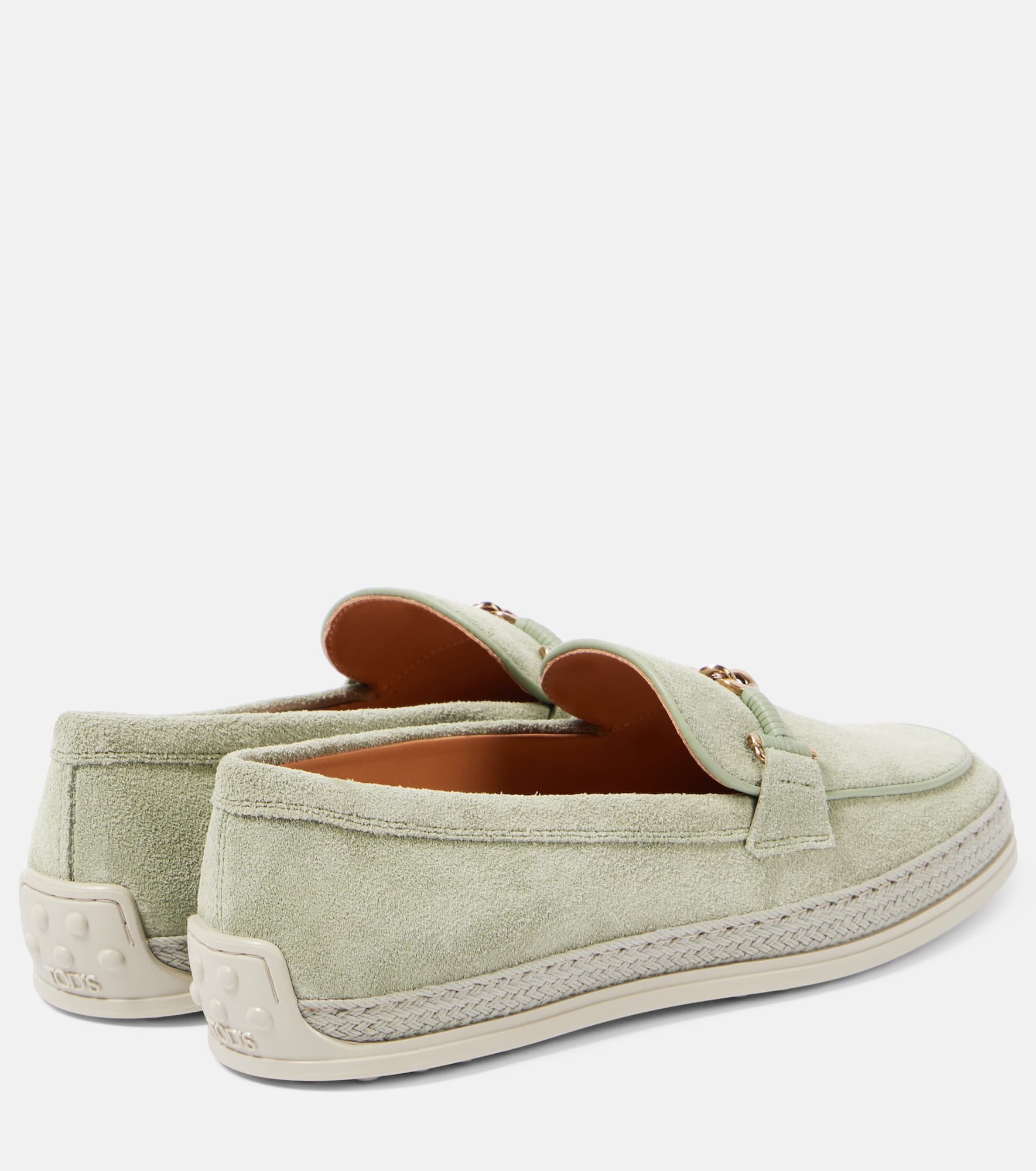 T Ring suede loafers - 2