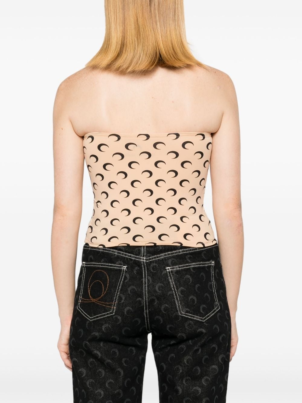 Moon printed tube top - 4