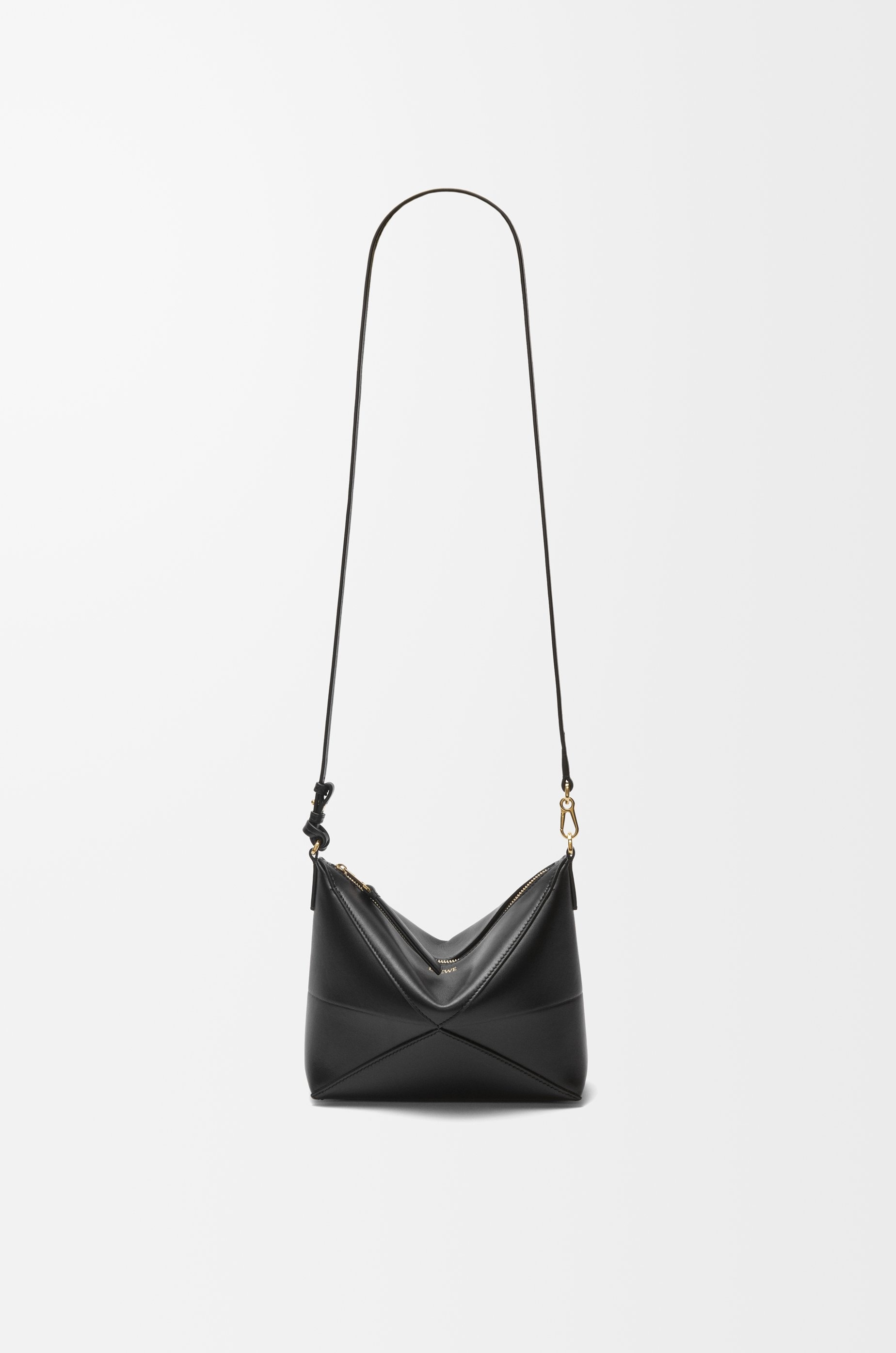 Puzzle Fold pouch in shiny nappa calfskin - 8