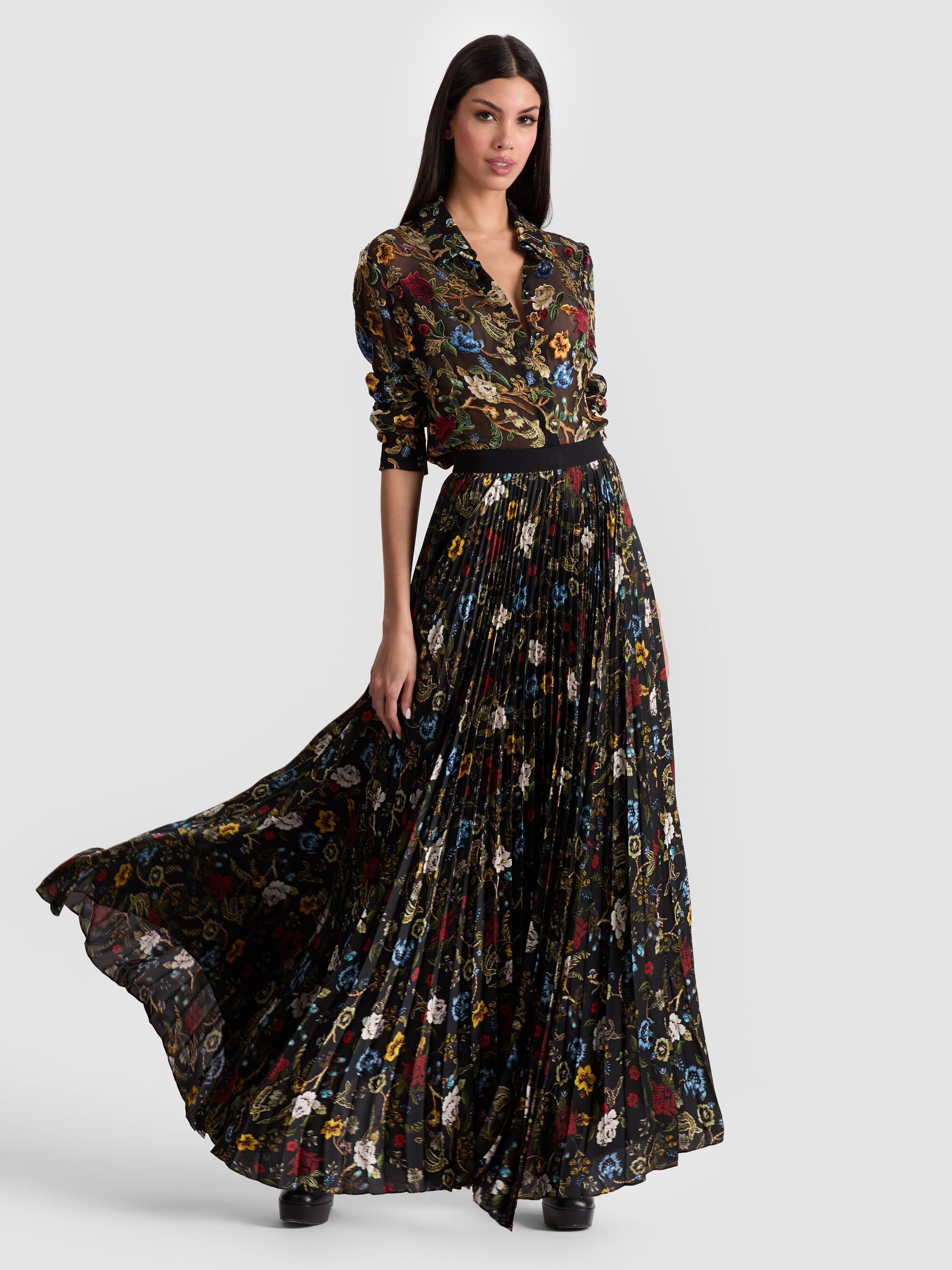 KATZ PLEATED MAXI SKIRT - 3