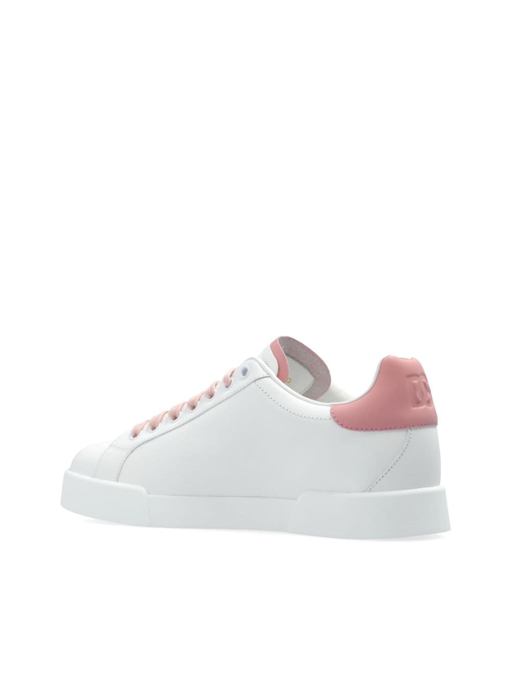 Portofino perforated-logo leather sneakers - 5