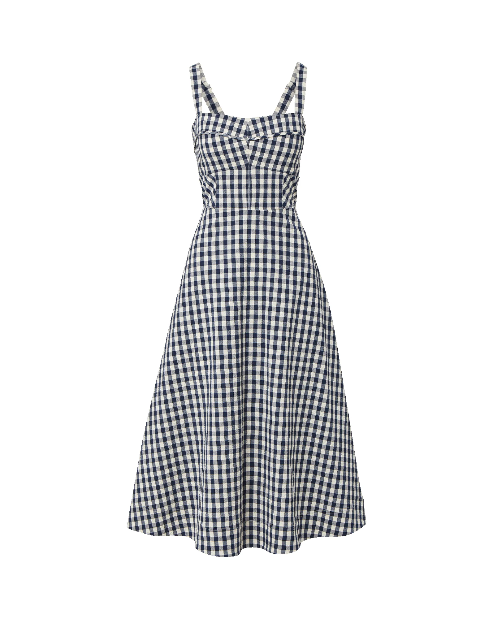 AILA GINGHAM MIDI DRESS - 1