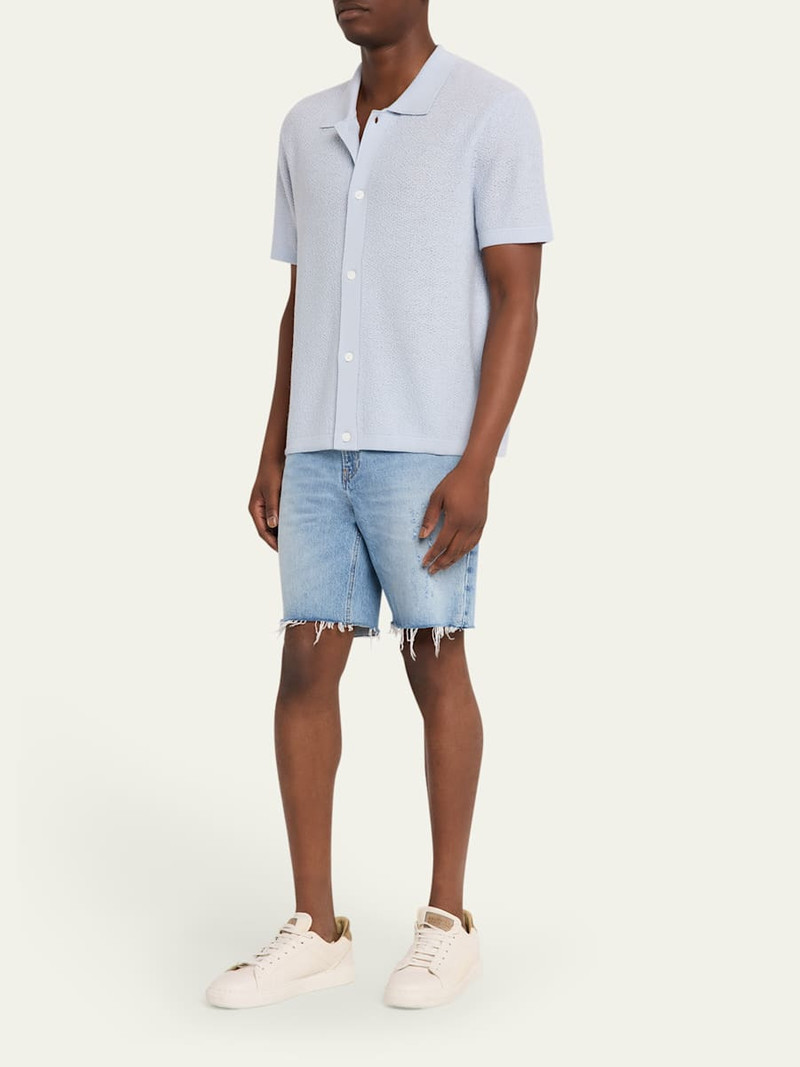 FRAME Men's Textured Short-Sleeve Shirt outlook