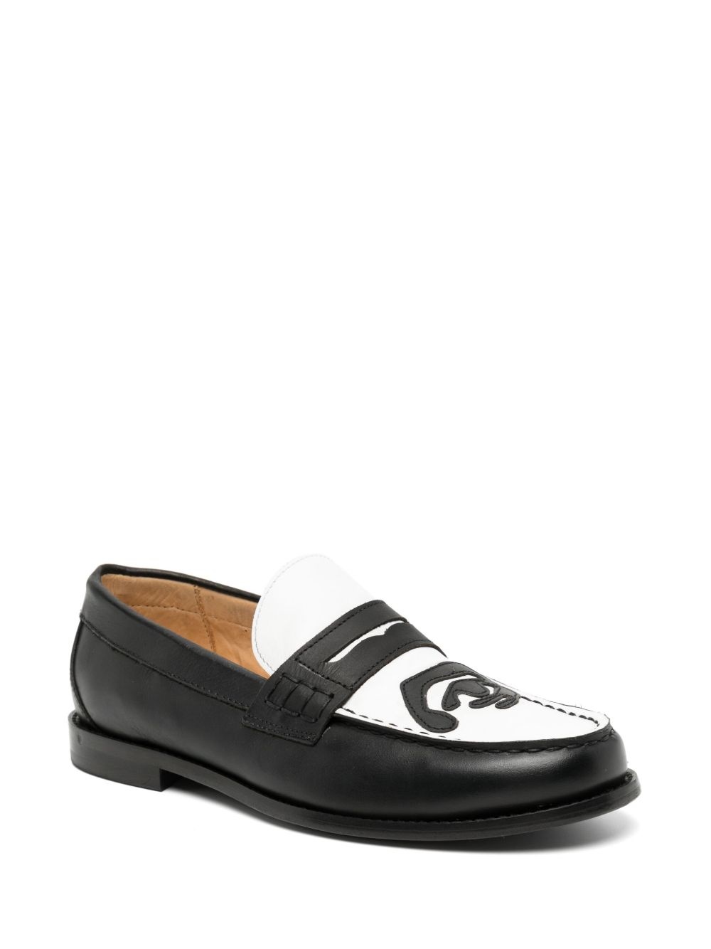 patchwork Penny loafers - 2