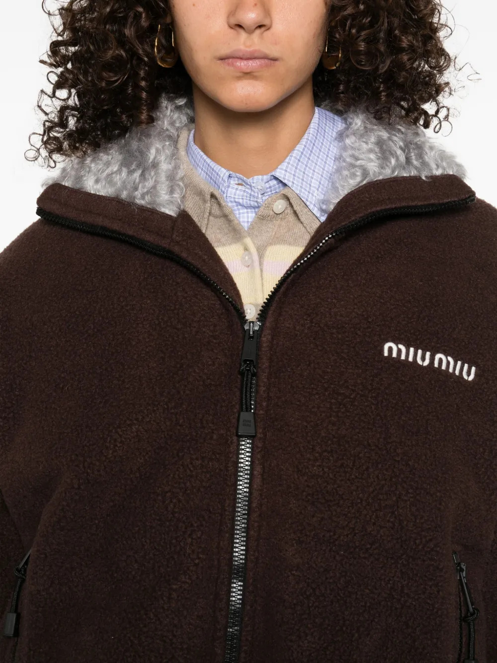 MIU MIU - Women Zip-Up Down Jacket - 4