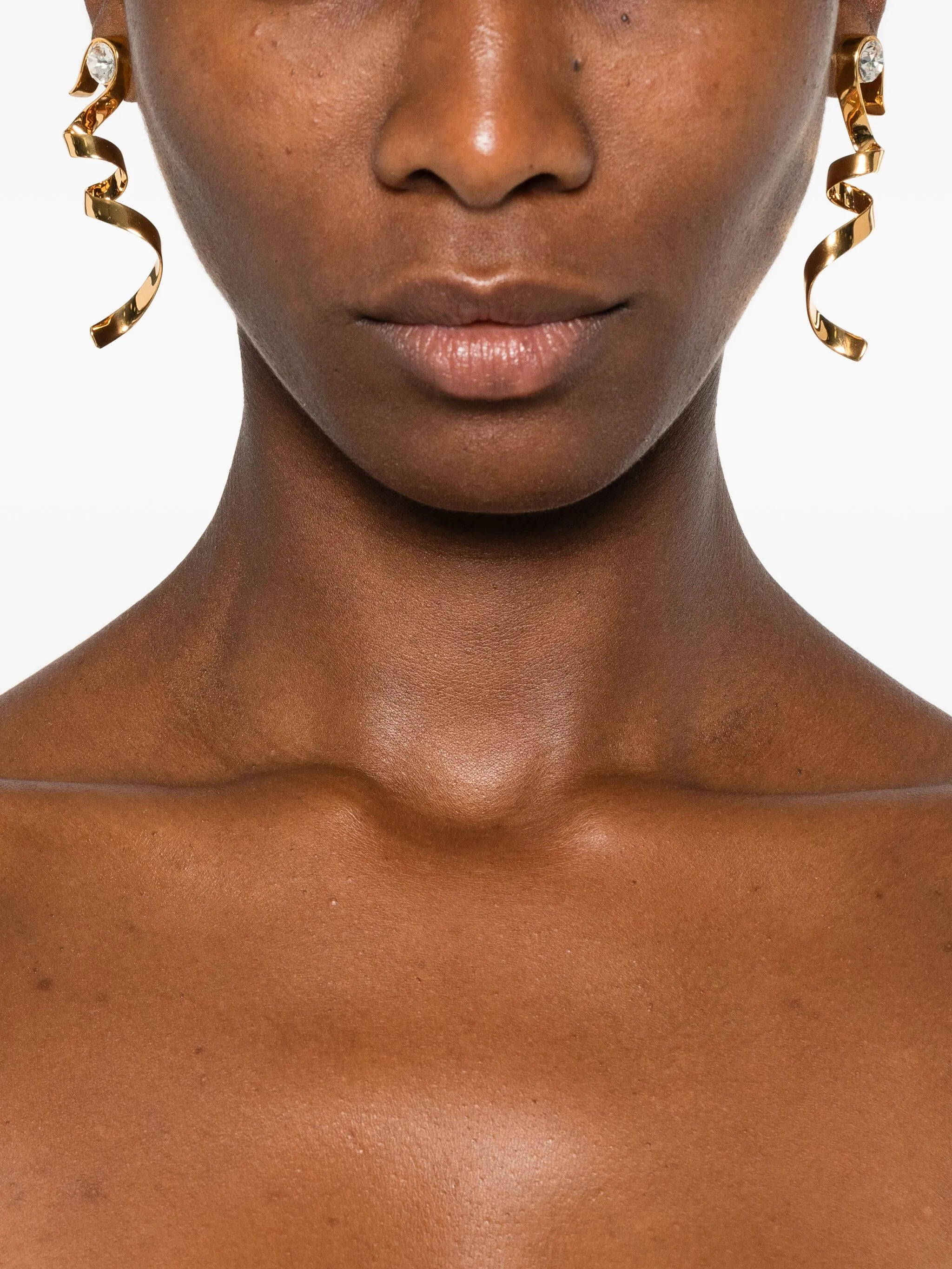 Dries Van Noten Spiral Stone Earrings - 3