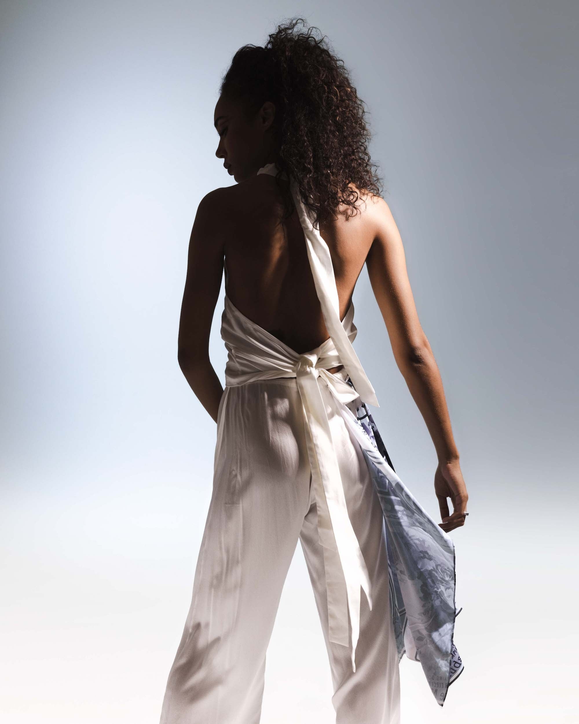 SILK SCARF PANTS - 5