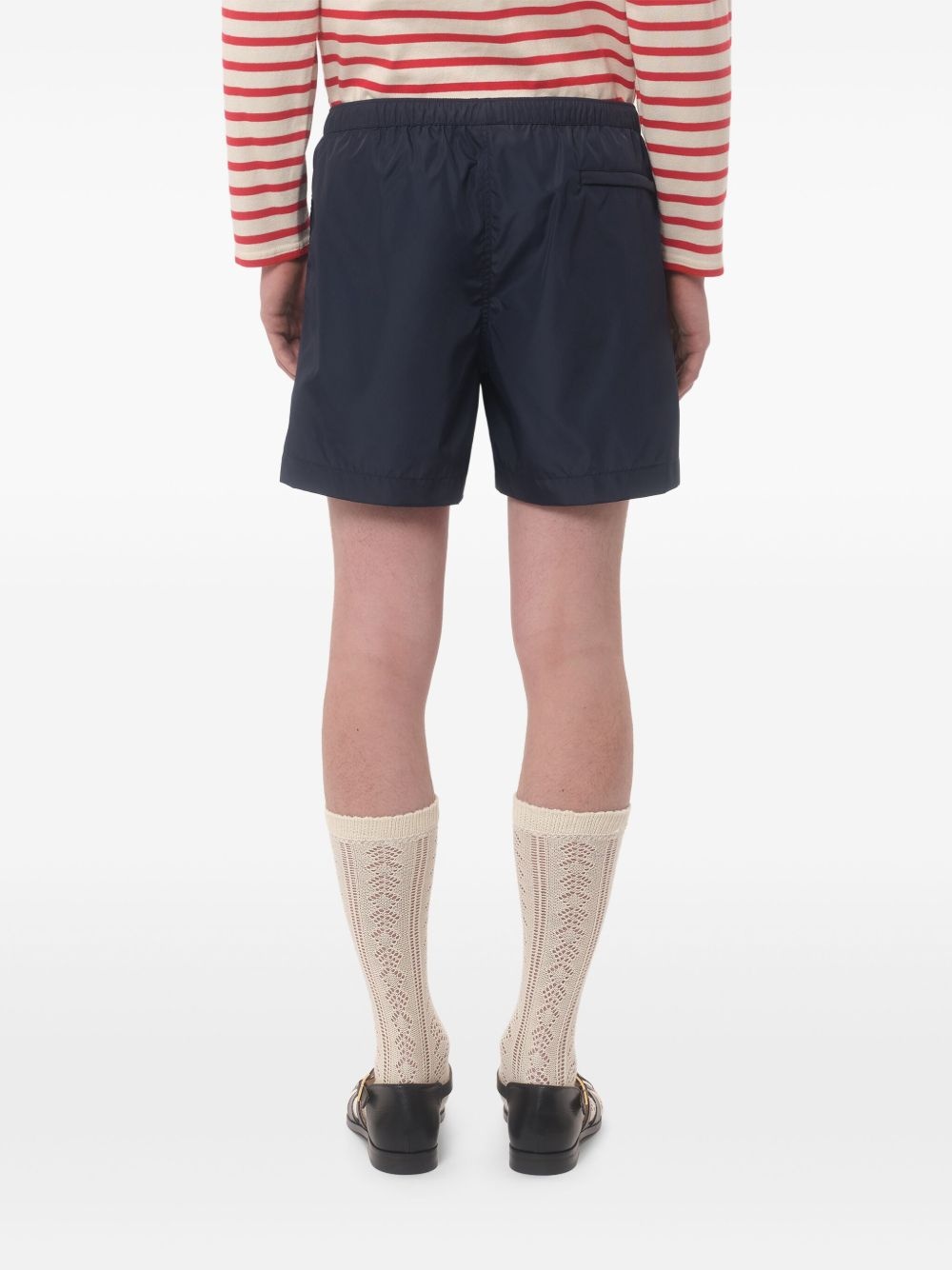 logo-patch swim shorts - 4