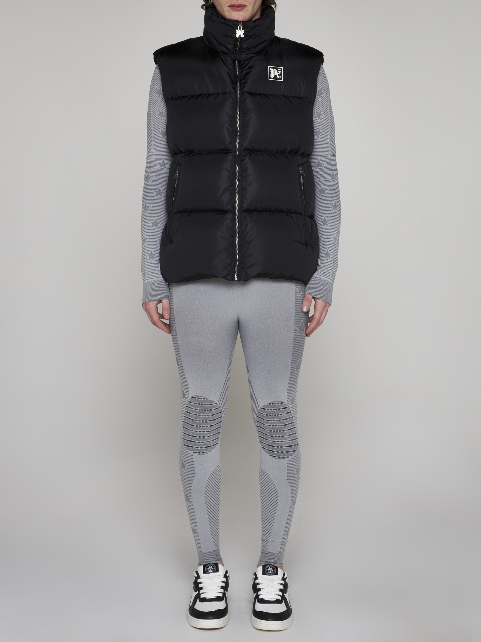 Ski quilted nylon down vest - 2