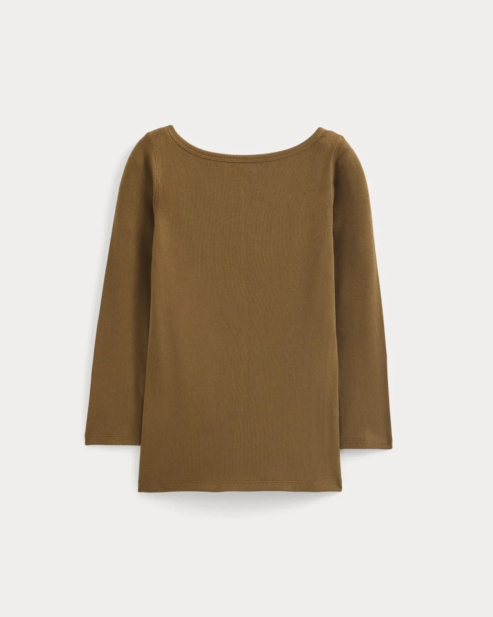 LUXE RIB 3/4 SLEEVE BOATNECK TEE - 1