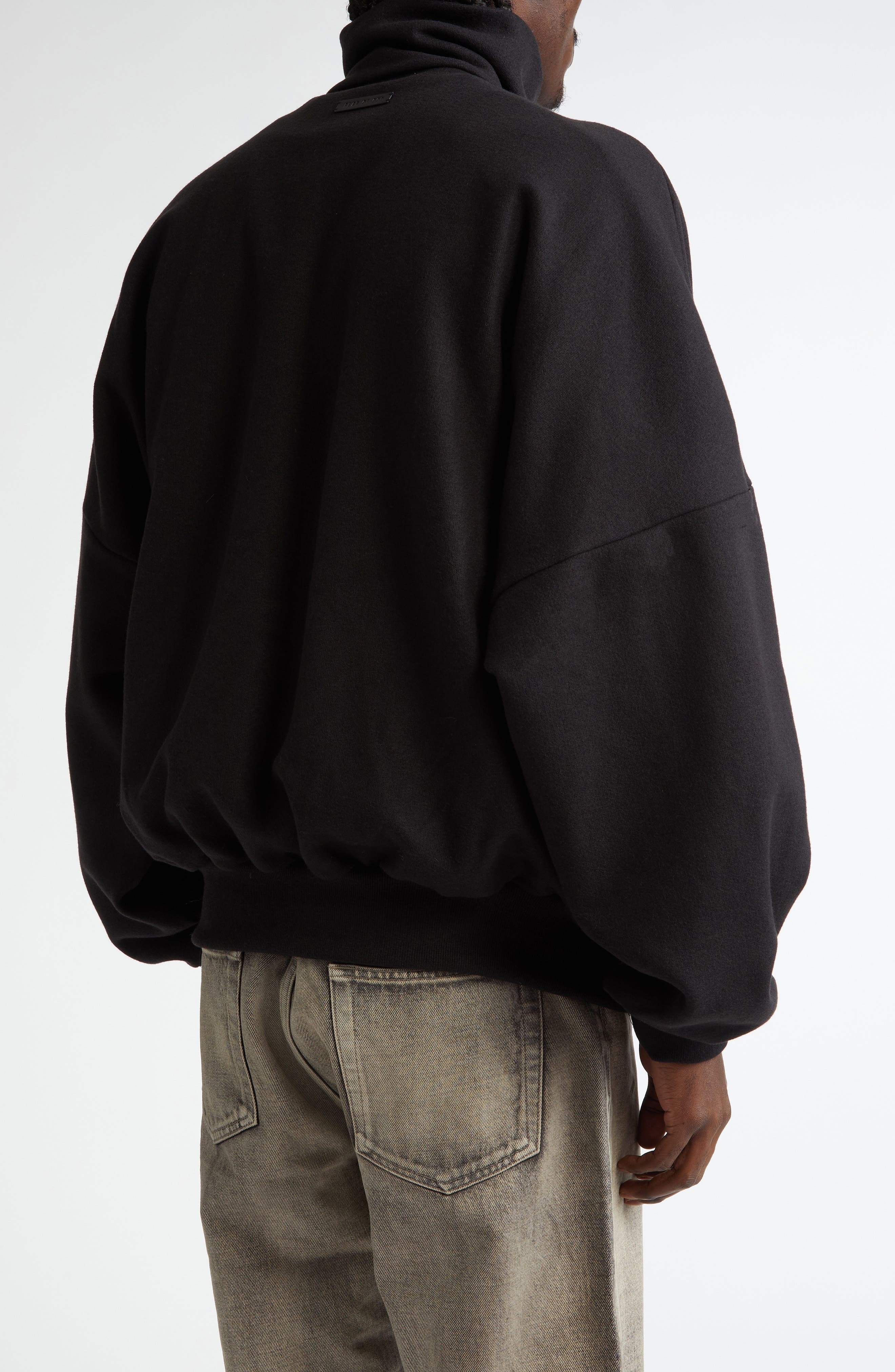Fear of God High Neck Cotton & Wool Jacket in Black at Nordstrom - 2