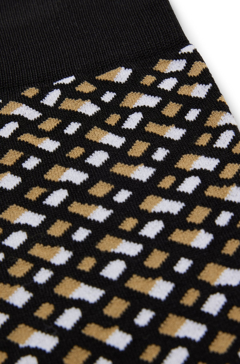 BOSS MONOGRAM-MOTIF SOCKS IN A MERCERIZED COTTON BLEND outlook