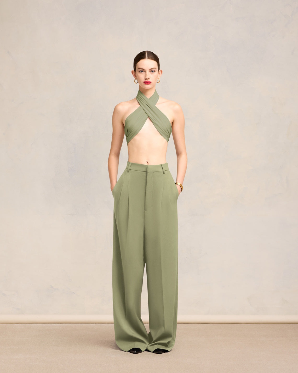 DRAPED TOP BRA - 2