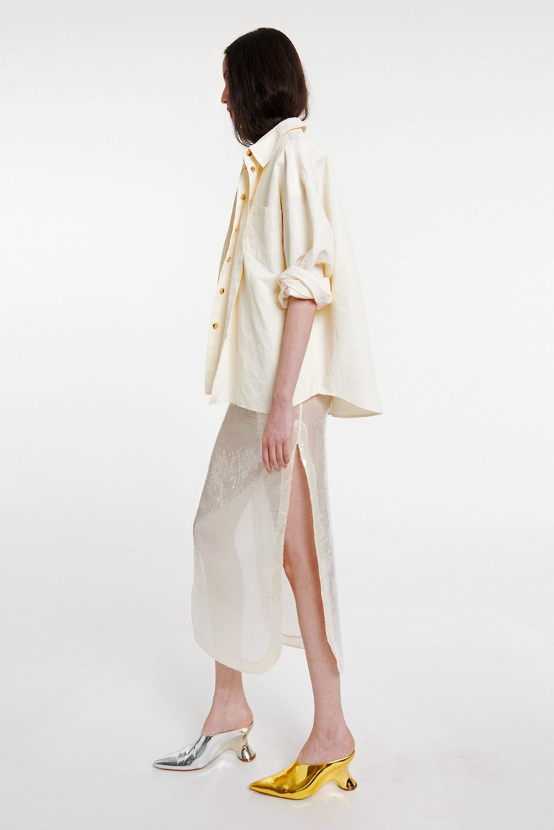 TRIPLE TROMPE-L’OEIL SHIRT ECRU 8