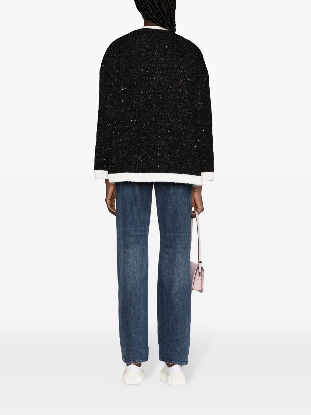 caban sequinned tweed jacket - 4