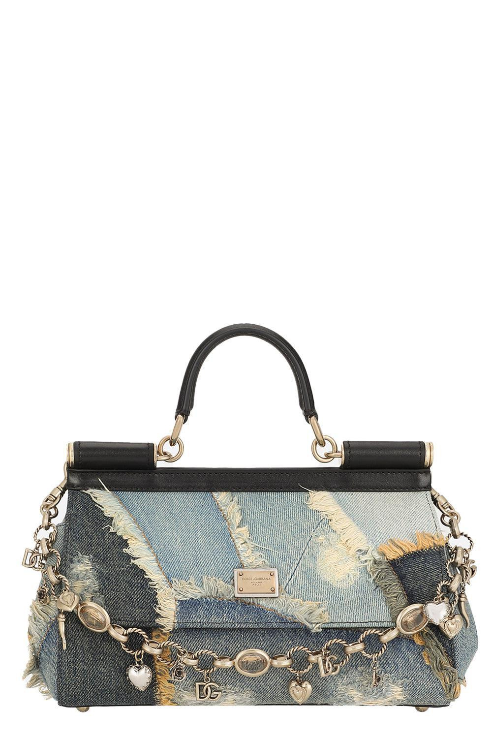 Elongated Sicily Bag - Patchwork Denim - 1