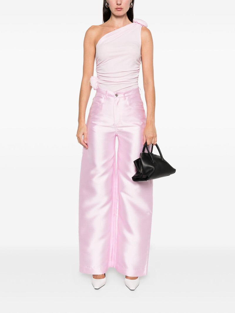 MARQUES’ALMEIDA logo-patch trousers outlook