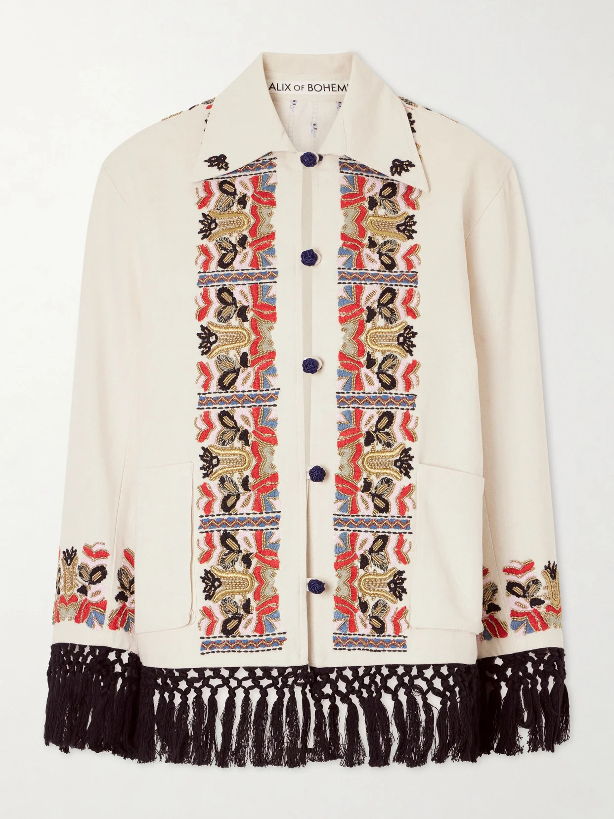 Jude Baroque Embroidered Cotton Jacket - 1