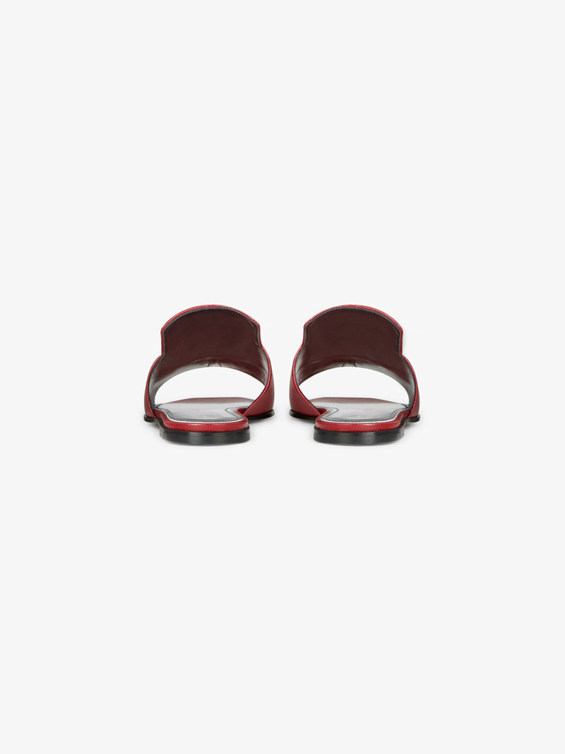 4G sandals in grained leather 4