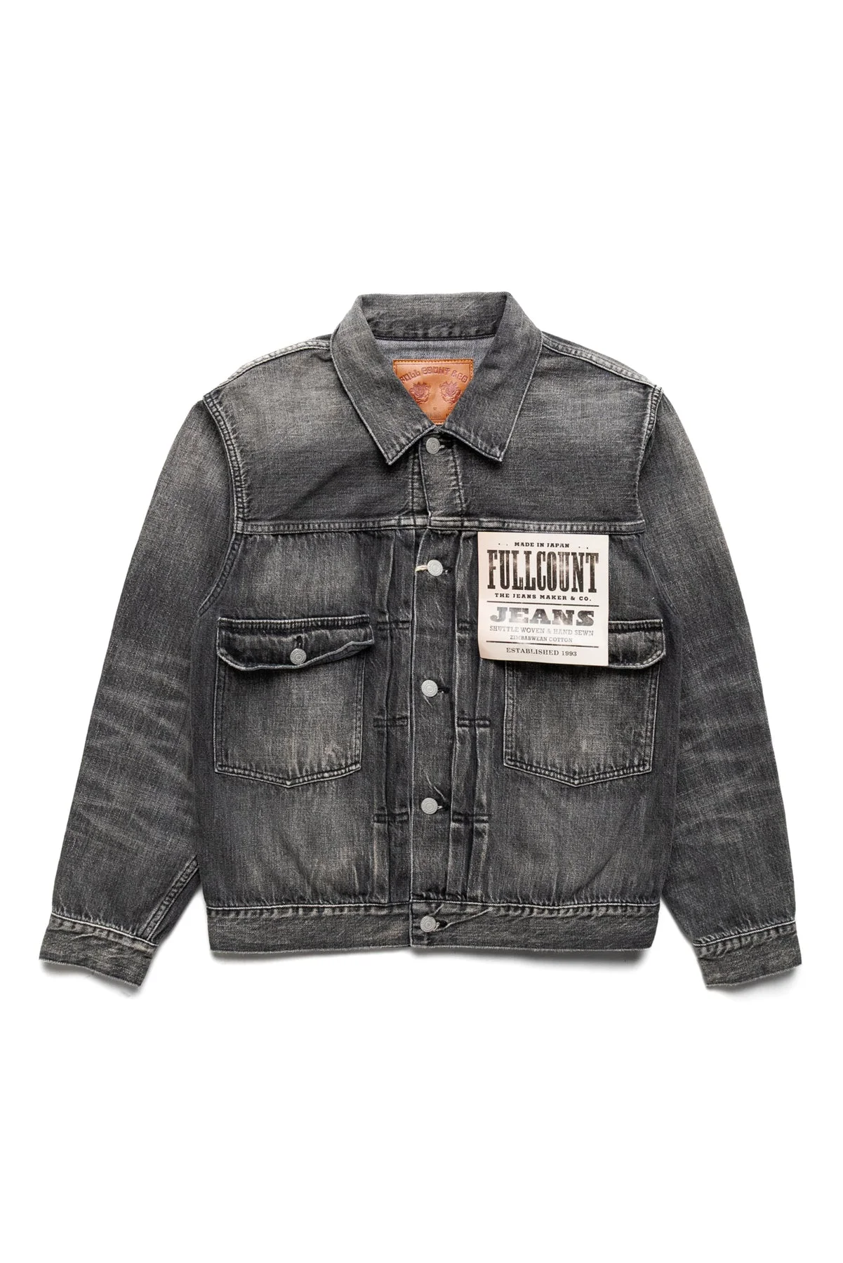 2102BKSSHW Type 2 Black Denim Jacket Dartford (Super Smooth) - 1