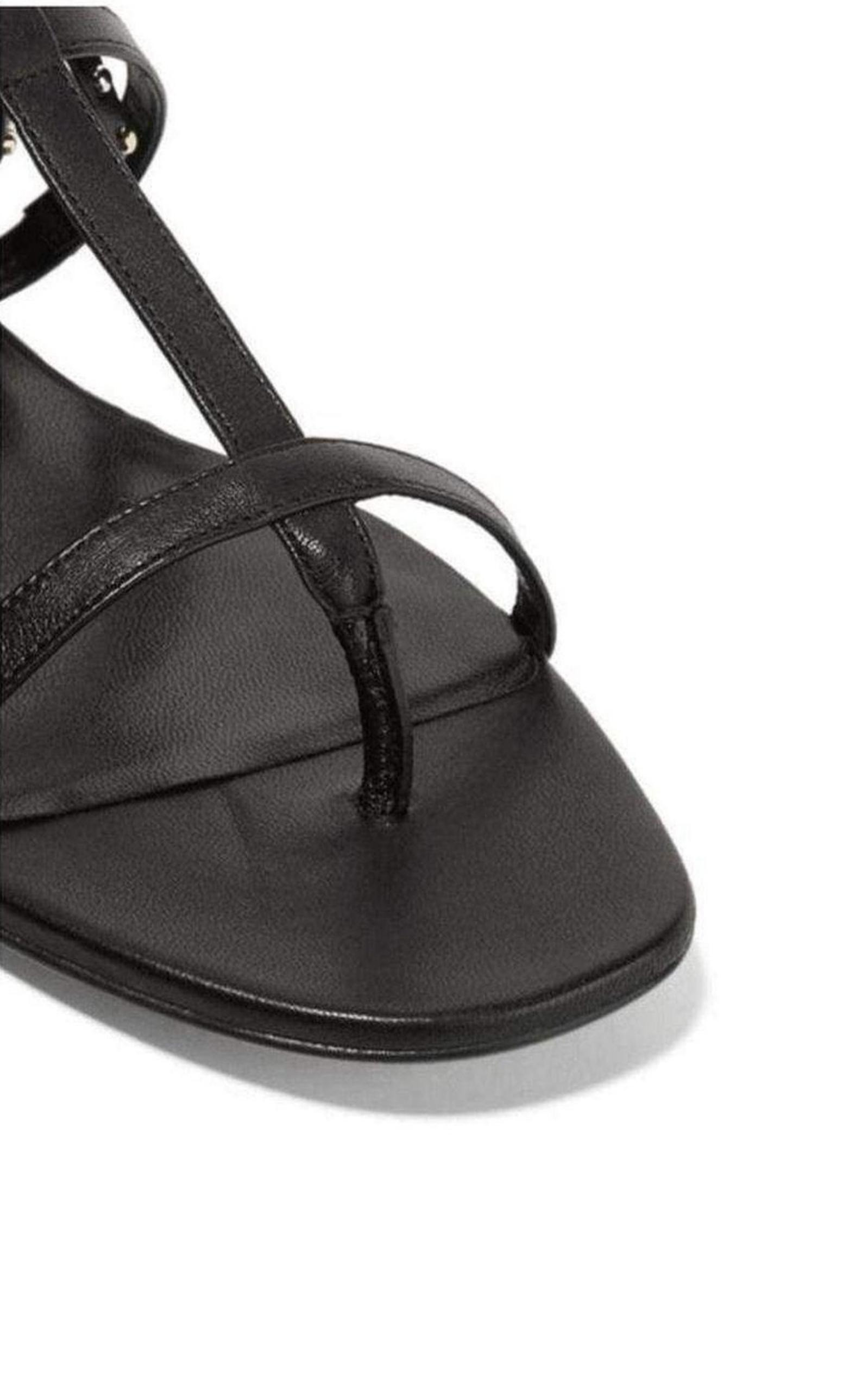Leather Fringe Sandals - 6