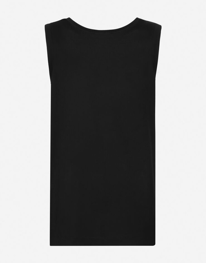 Dolce & Gabbana Jersey singlet with branded tag outlook