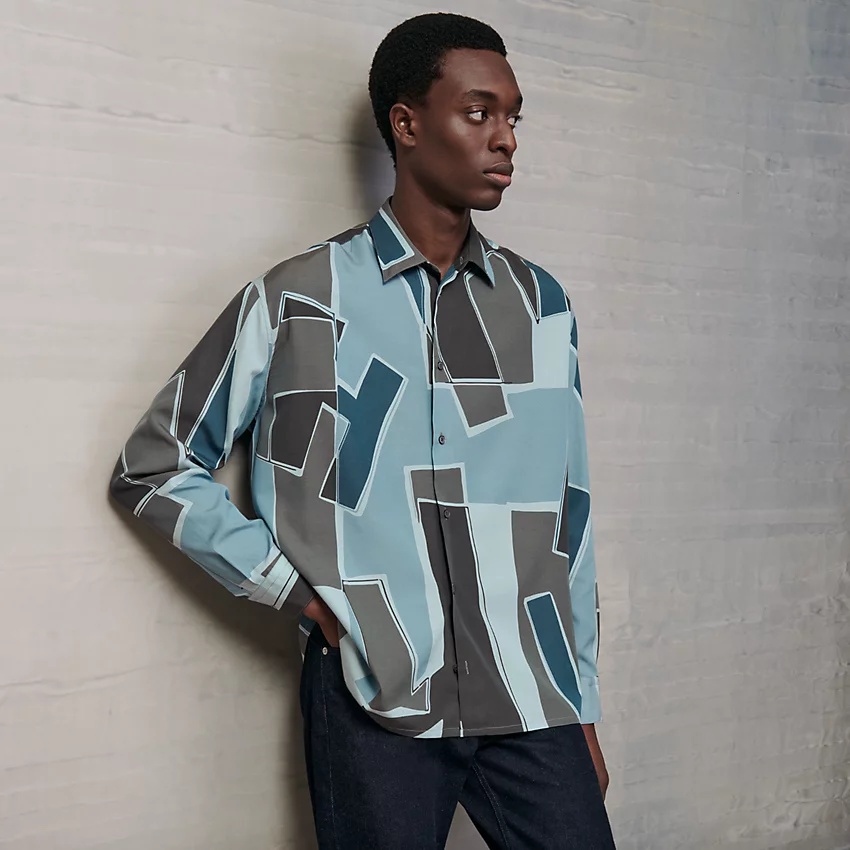 "Decoupage de H" boxy fit shirt - 1