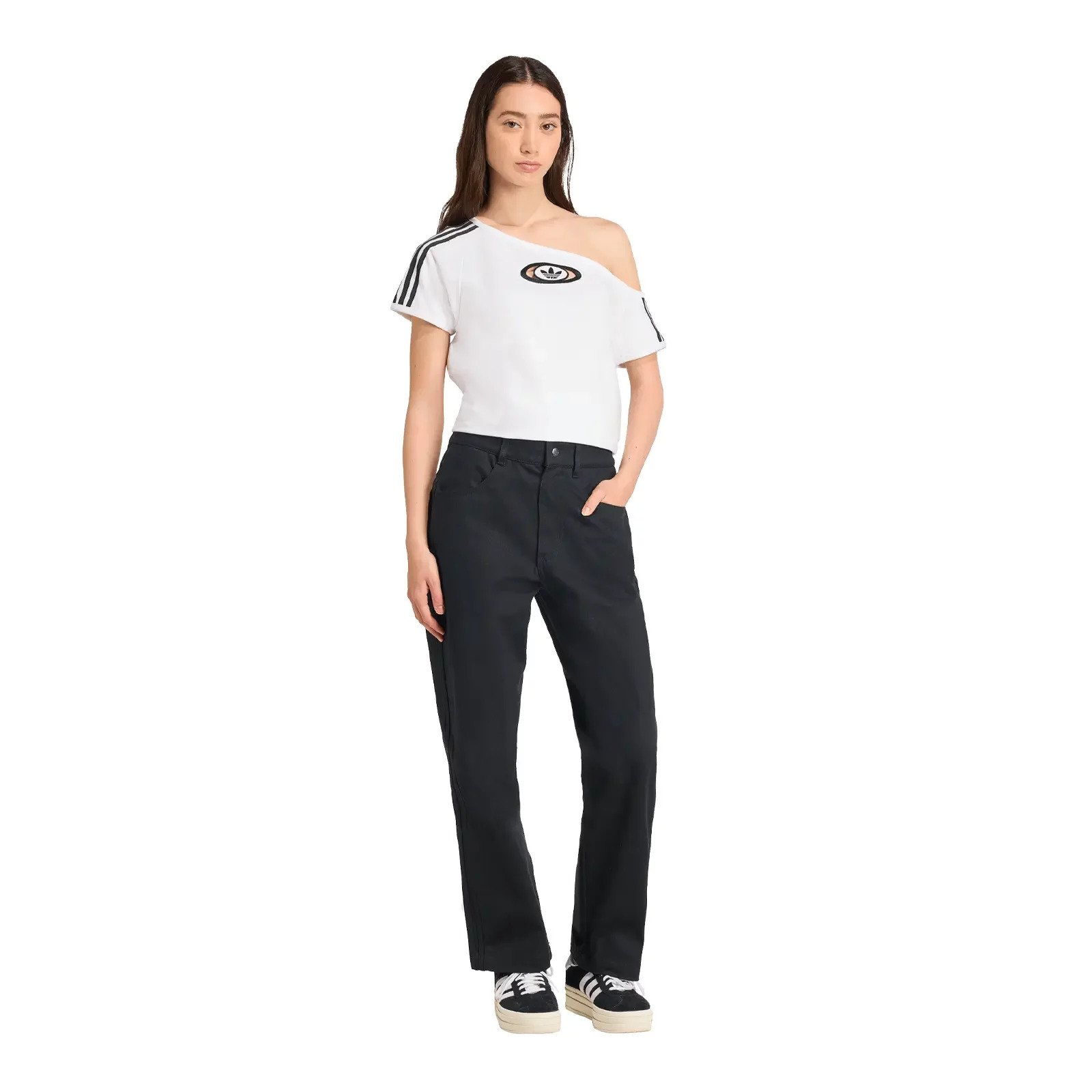 Off Shoulder Tee W "White" - 4