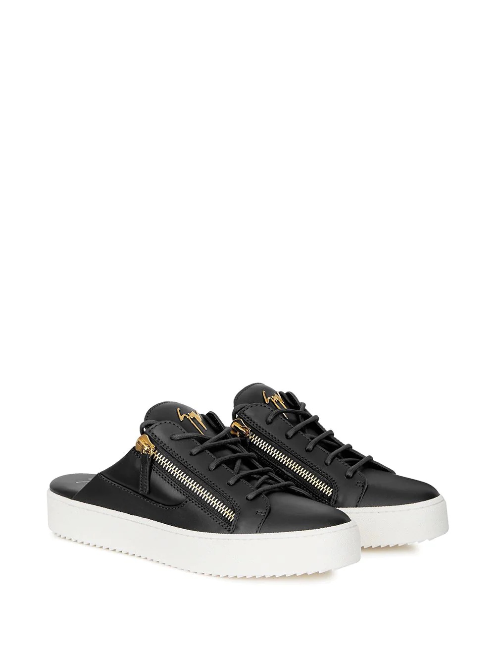 slip-on lace-up sneakers - 2