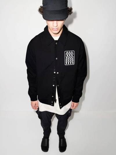 ACRONYM logo-patch shirt jacket outlook