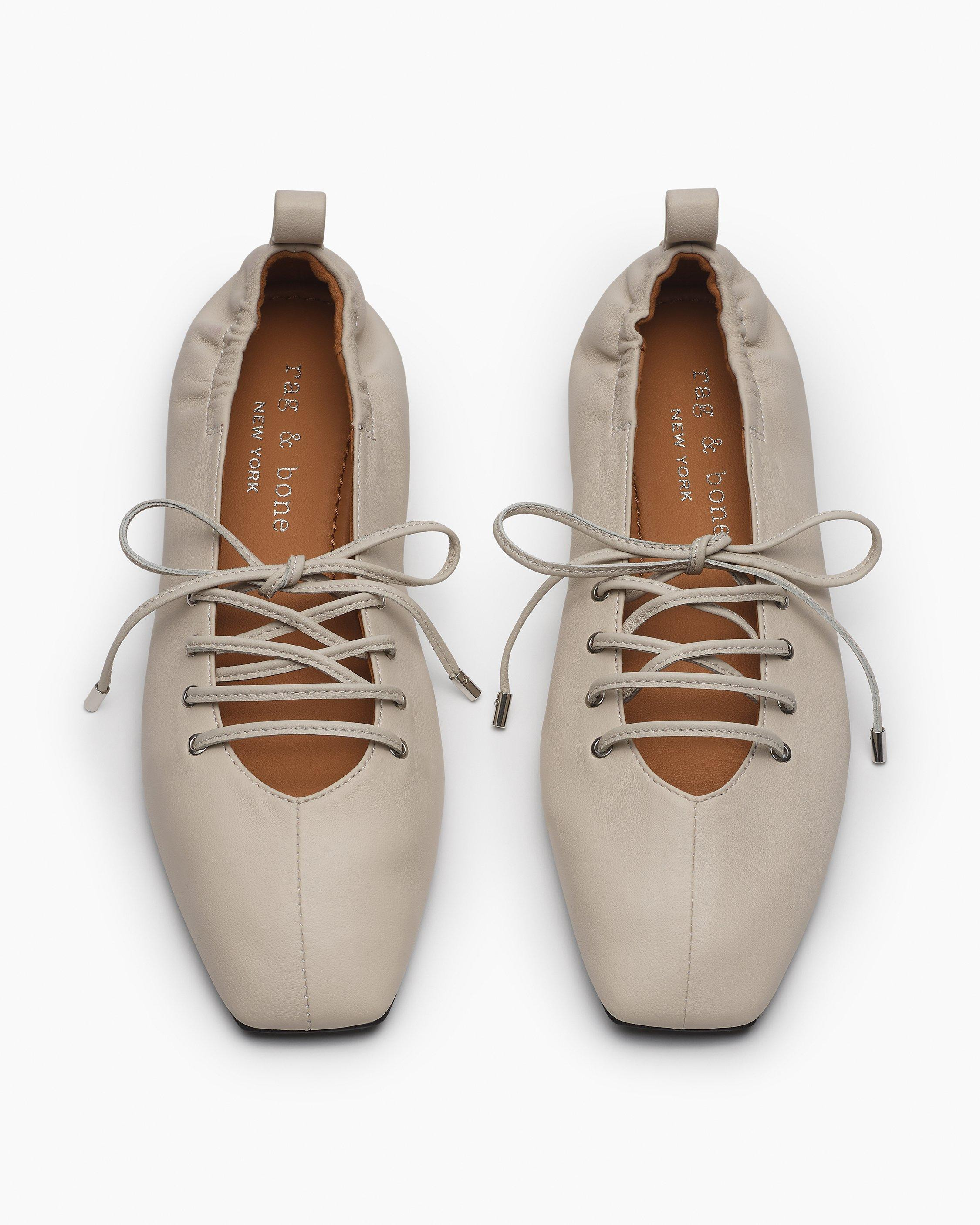 Sophia Leather Ballet Flats - 5