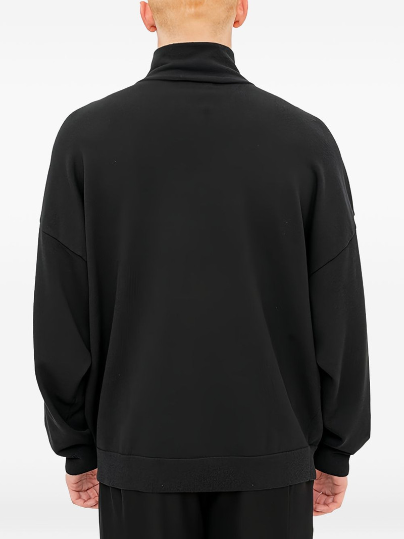 buttoned high-neck sweater 4
