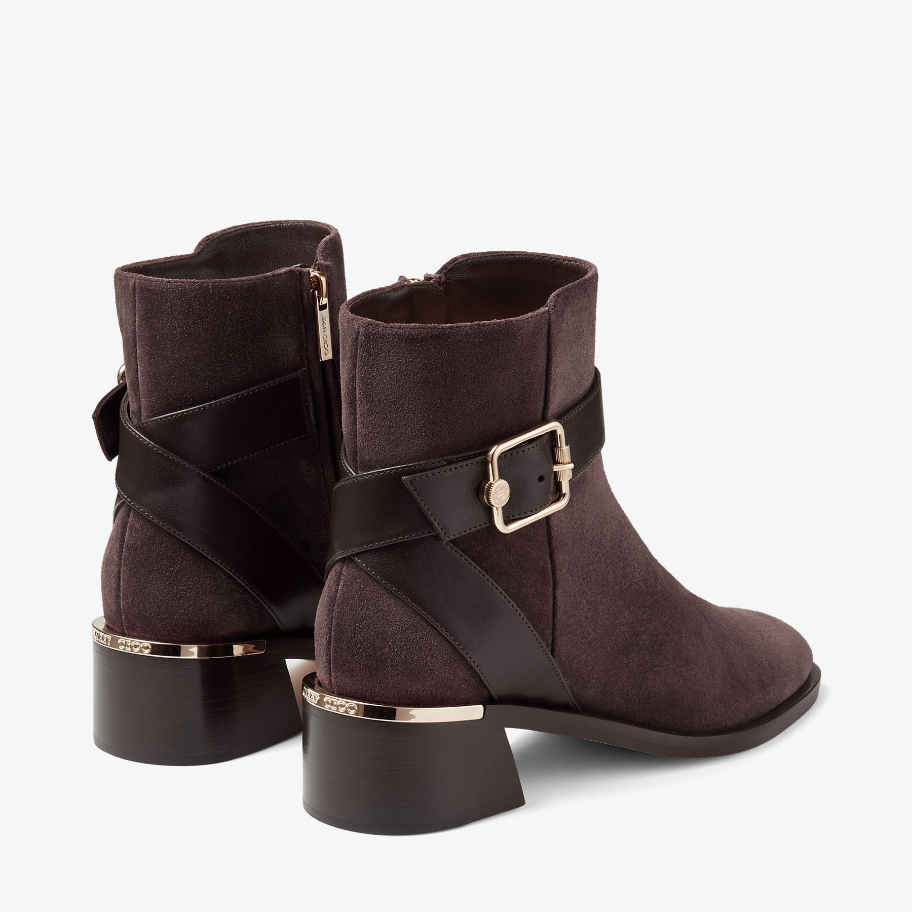 Clarice 45
Coffee Suede and Leather Ankle Boots - 7