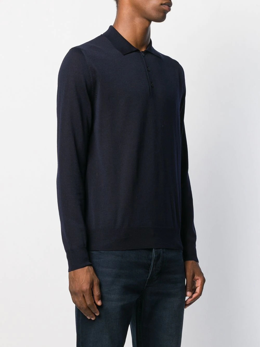 long-sleeved polo shirt - 3