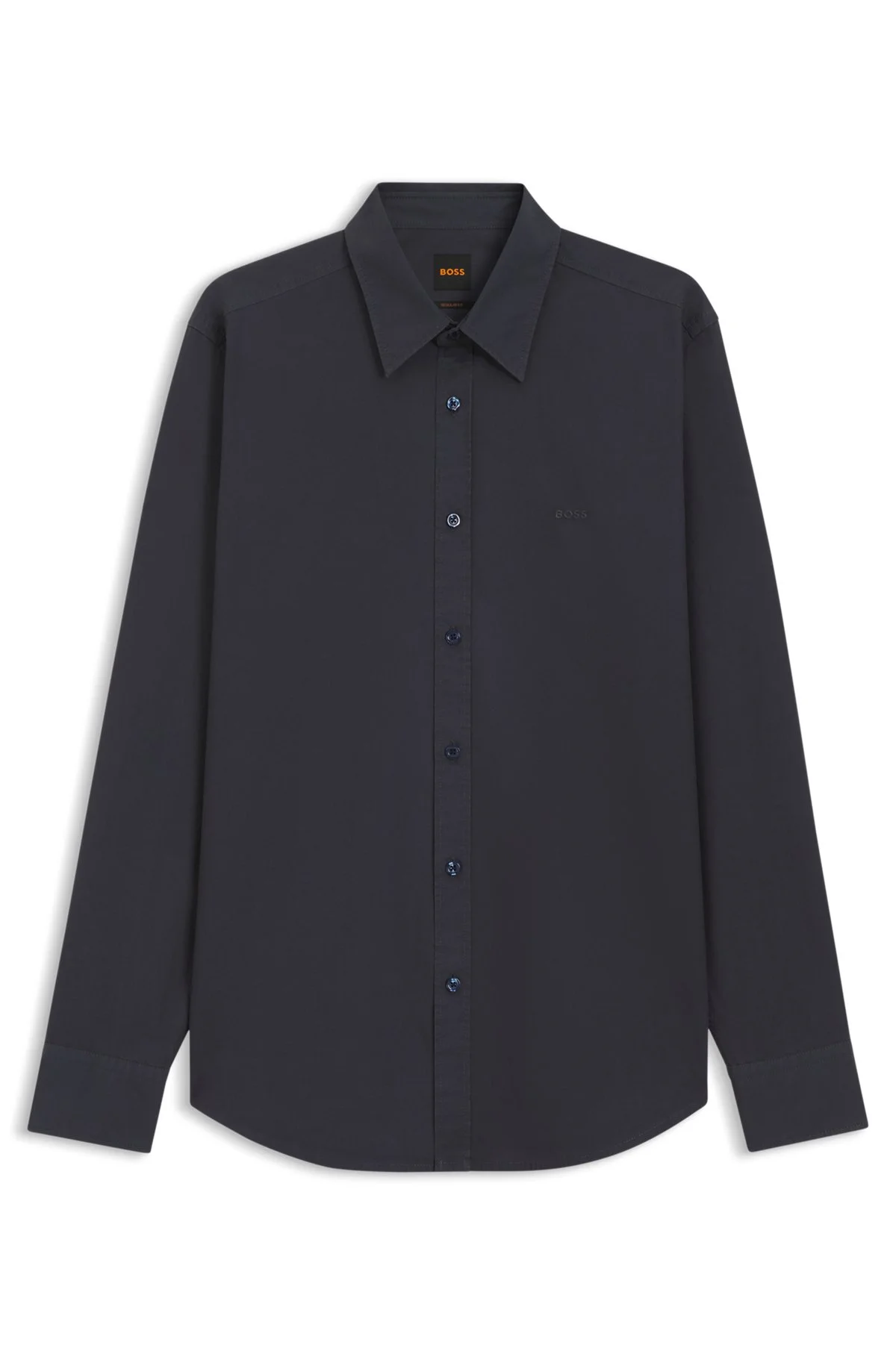 REGULAR-FIT SHIRT IN COTTON POPLIN - 1