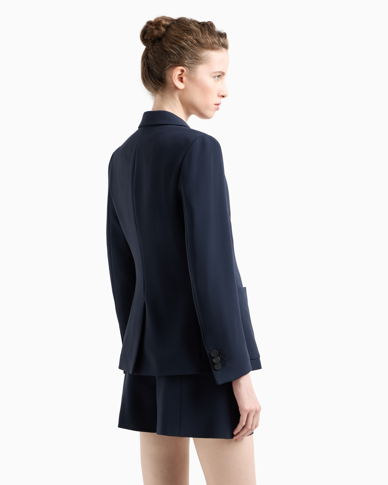ICON SINGLE-BREASTED BLAZER IN TRIACETATE FABRIC - 3